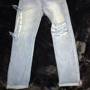 Levi’s 501 jeans. Tarnished and unique